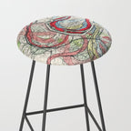 Vintage Map of the Mississippi River Stool Gallery Image 2