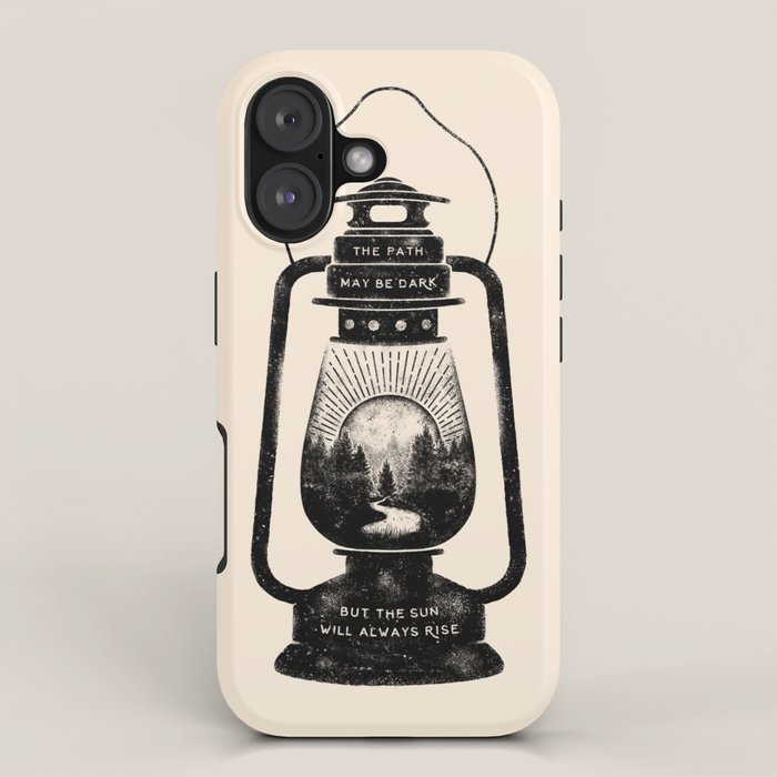 THE PATH MAY BE DARK BUT THE SUN WILL ALWAYS RISE iPhone Case Gallery Image 1