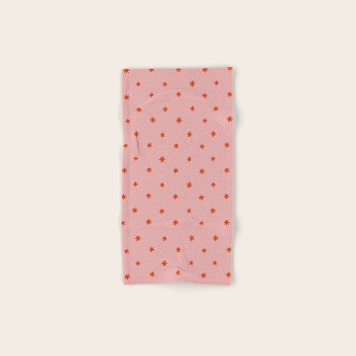 Sparkles Pink & Red Bath Towel Gallery Image 1