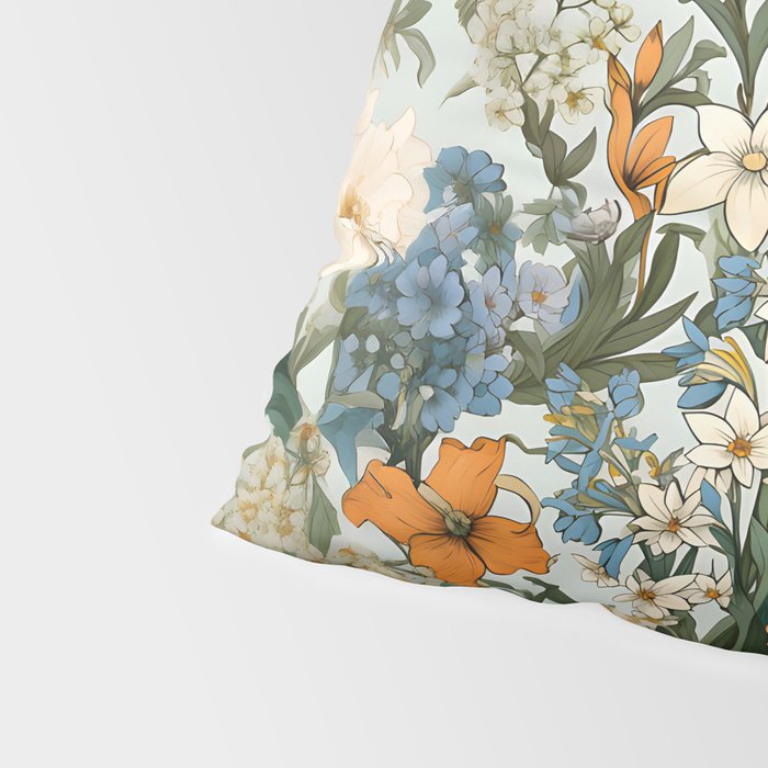 Countryside Bloom Floral Cottage Allure Pillow Sham Gallery Image 4