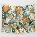 Countryside Bloom Floral Cottage Allure Wall Tapestry Gallery Image 4