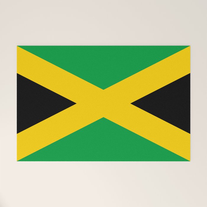 Jamaican Flag Welcome Mat Gallery Image 1