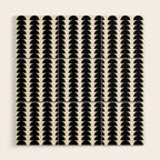 Maude Pattern - Black and White Wood Wall Art Gallery Image 1