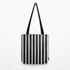 Maude Pattern - Black and White Tote Bag Gallery Image 2