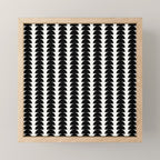 Maude Pattern - Black and White Mini Art Print Gallery Image 1