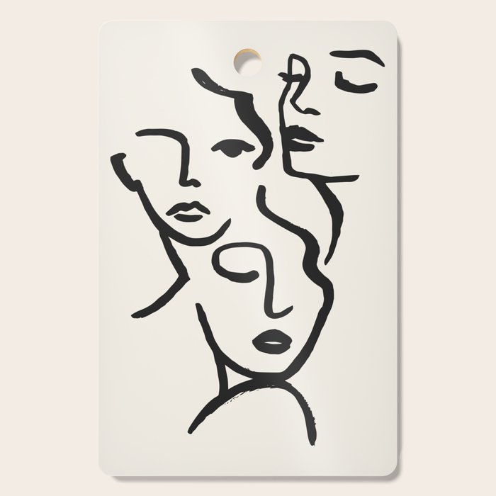 Faces Cutting Board Gallery Image 1