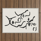 Faces Outdoor Rug Gallery Image 1