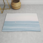 Ocean - Sail boat in calm sea - travel photography Rug Gallery Image 1