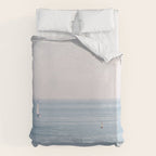 Ocean - Sail boat in calm sea - travel photography Duvet Cover Gallery Image 6