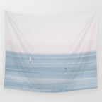 Ocean - Sail boat in calm sea - travel photography Wall Tapestry Gallery Image 4