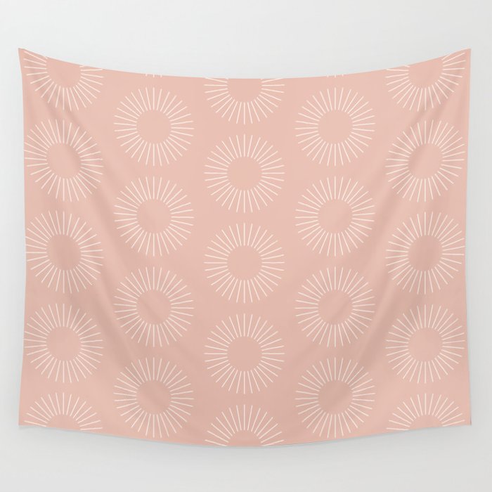 Minimalist Sunray Pattern XX Wall Tapestry Gallery Image 4
