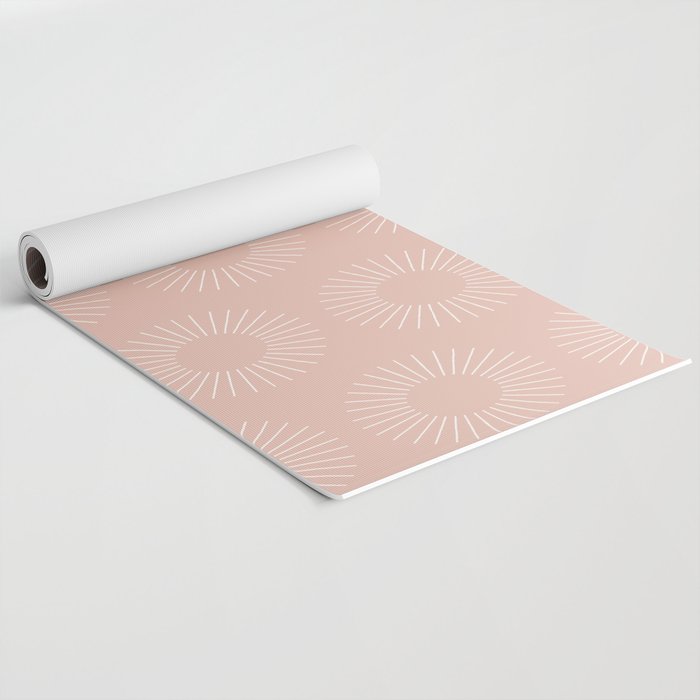 Minimalist Sunray Pattern XX Yoga Mat Gallery Image 2