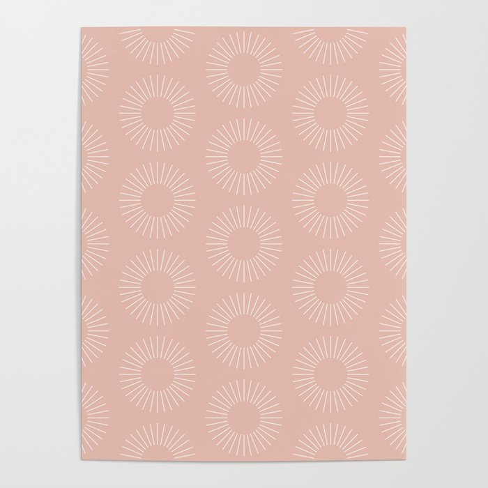 Minimalist Sunray Pattern XX Poster Gallery Image 4