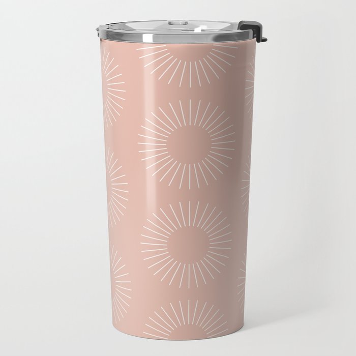 Minimalist Sunray Pattern XX Travel Mug Gallery Image 2