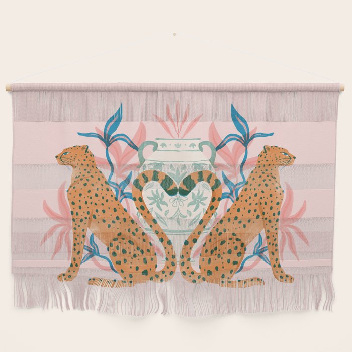 Cheetah Symmetry Wall Hanging Gallery Image 1