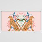 Cheetah Symmetry Desk Mat Gallery Image 3
