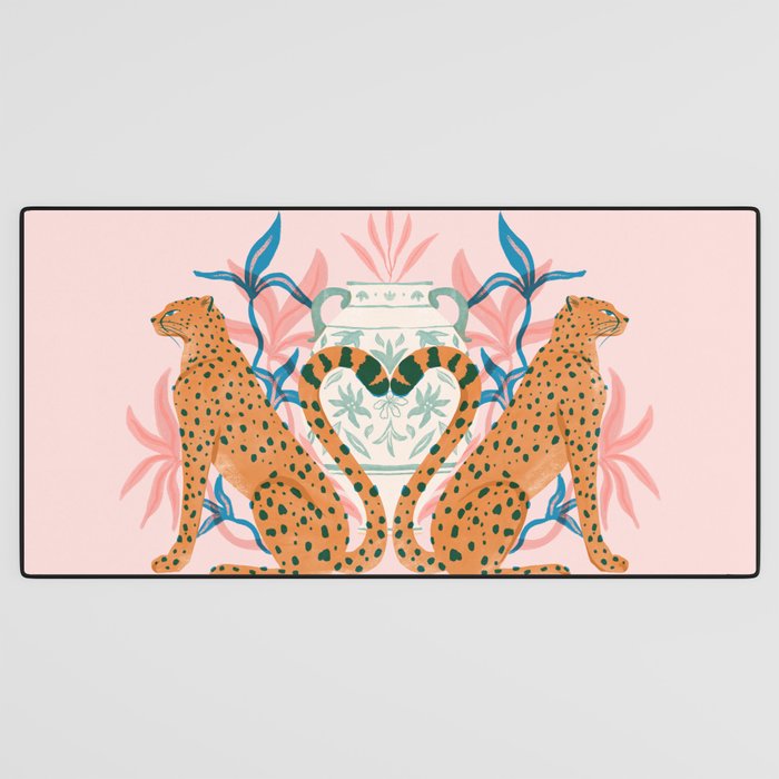 Cheetah Symmetry Desk Mat Gallery Image 3