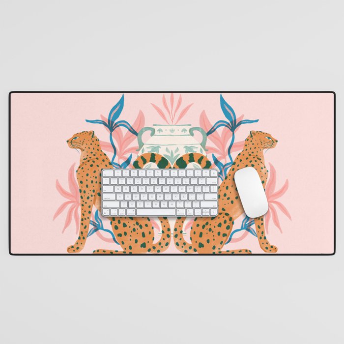 Cheetah Symmetry Desk Mat Gallery Image 1