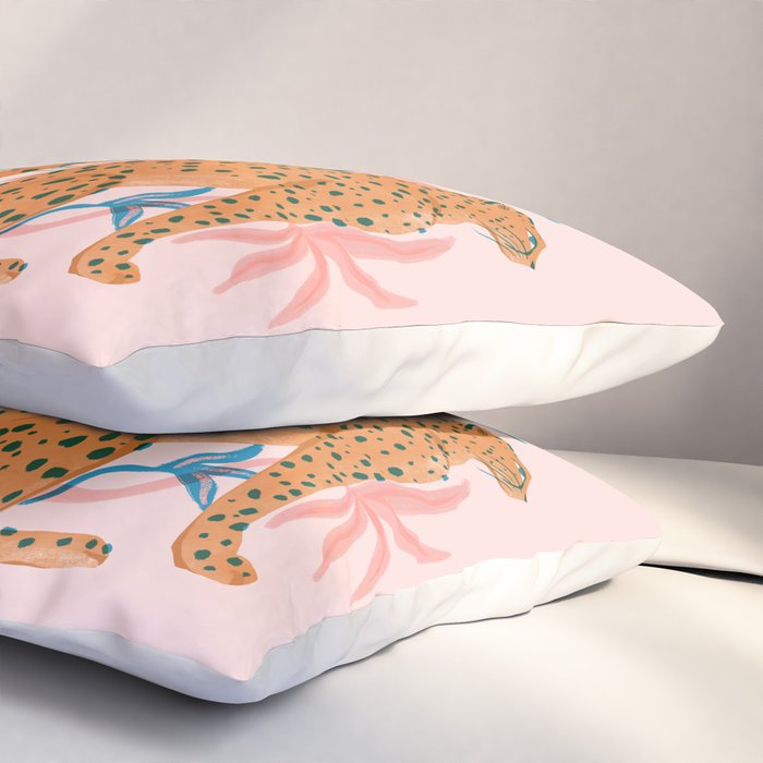 Cheetah Symmetry Pillow Sham Gallery Image 3