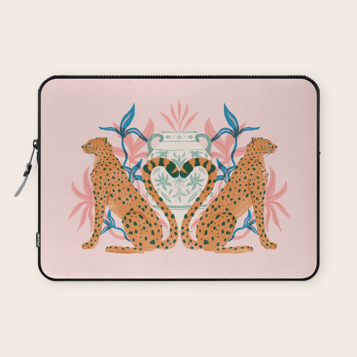 Cheetah Symmetry Laptop Sleeve Gallery Image 1