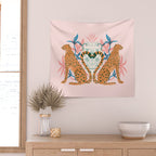 Cheetah Symmetry Wall Tapestry Gallery Image 2