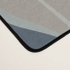 Mid Century Modern Hourglass Abstract Pattern in Neutral Blue Gray   Desk Mat Gallery Image 4