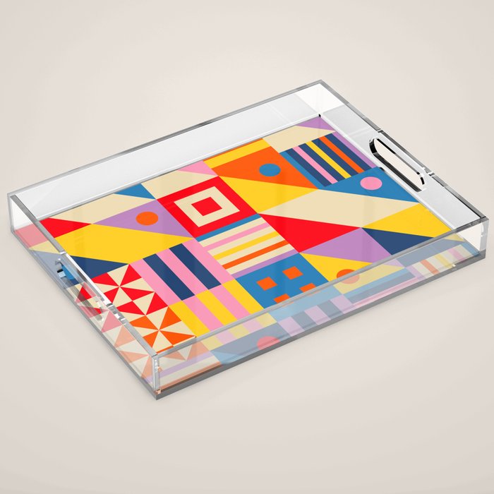 Colorful City Acrylic Tray Gallery Image 1