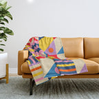 Colorful City Throw Blanket Gallery Image 1