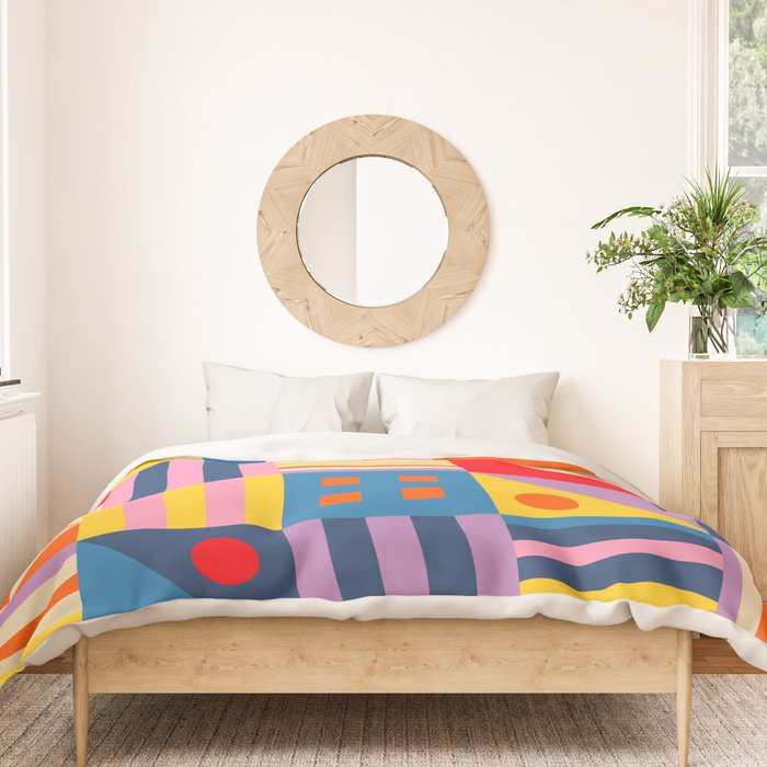 Colorful City Duvet Cover Gallery Image 3