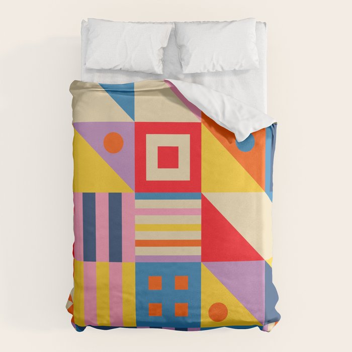 Colorful City Duvet Cover Gallery Image 1