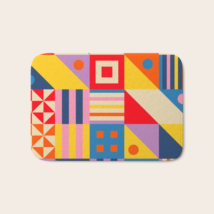 Colorful City Bath Mat Gallery Image 1