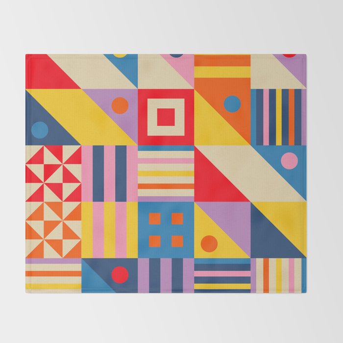 Colorful City Throw Blanket Gallery Image 2
