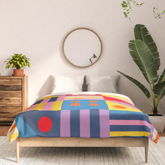Colorful City Comforter Gallery Image 3