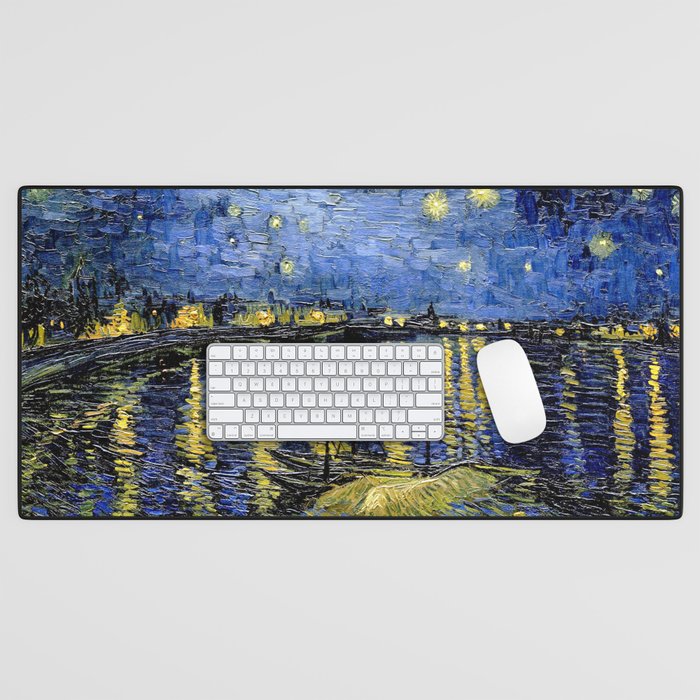 Vincent Van Gogh Starry Night Desk Mat Gallery Image 1