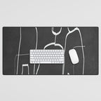 Abstract line art 72 Desk Mat Gallery Image 1