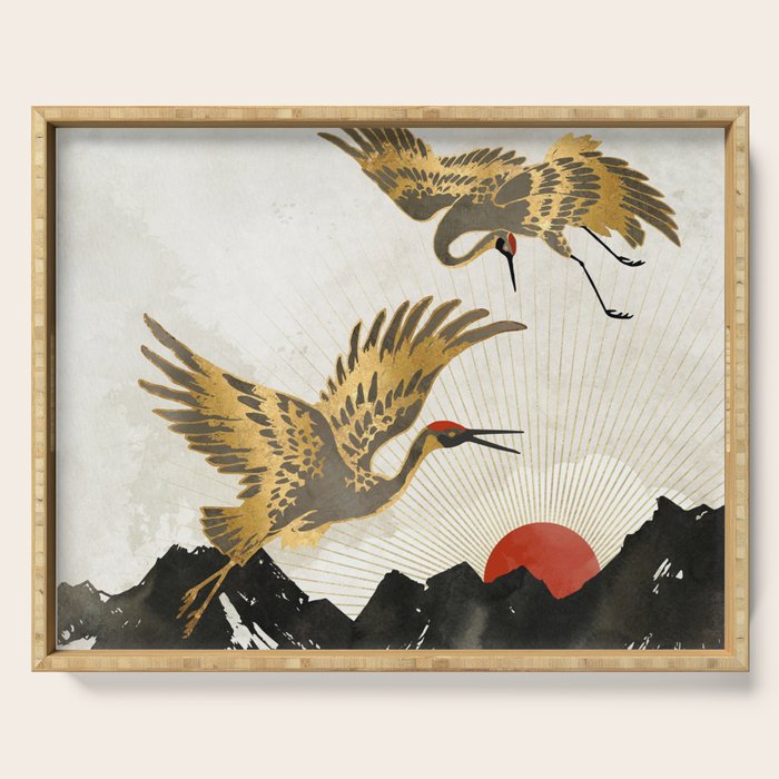 Elegant Flight II Serving Tray Gallery Image 1