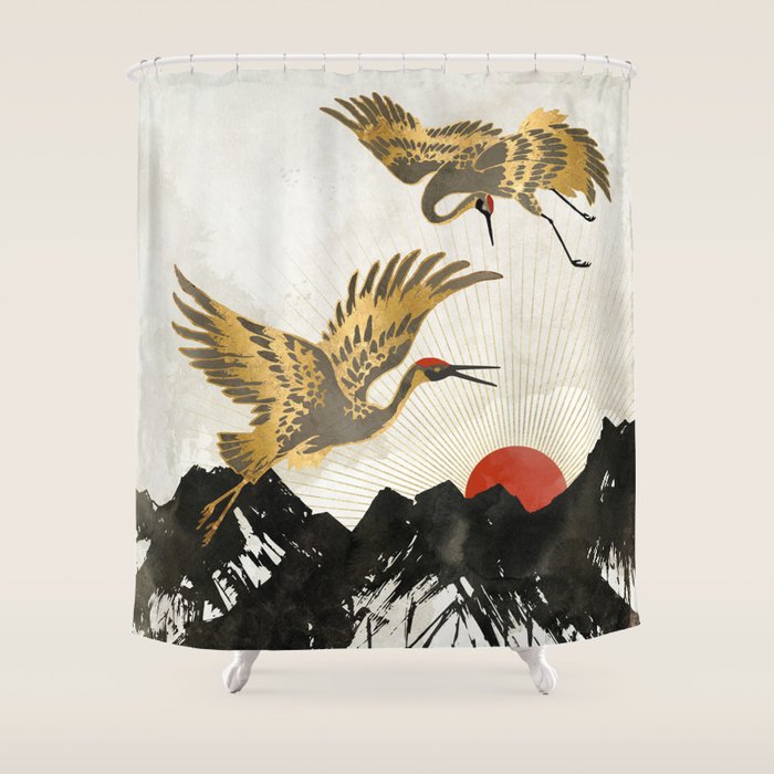 Elegant Flight II Shower Curtain Gallery Image 1
