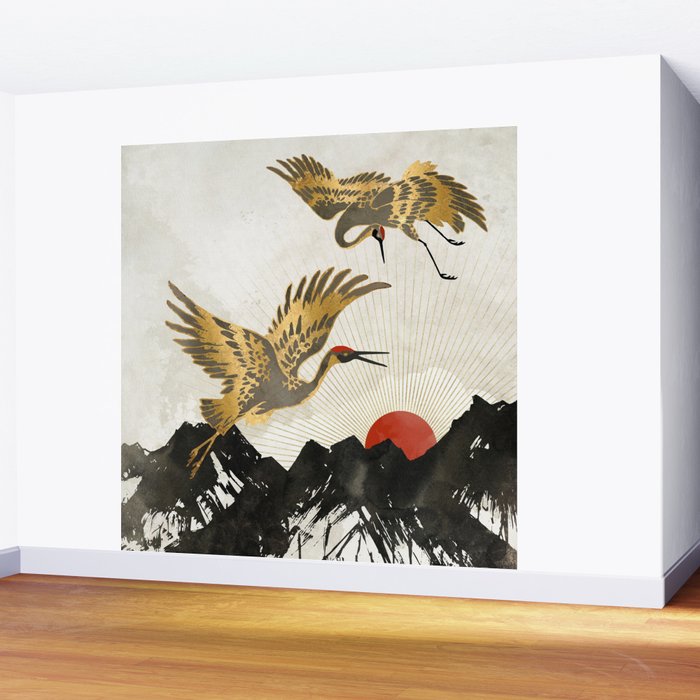 Elegant Flight II Wall Mural Gallery Image 2