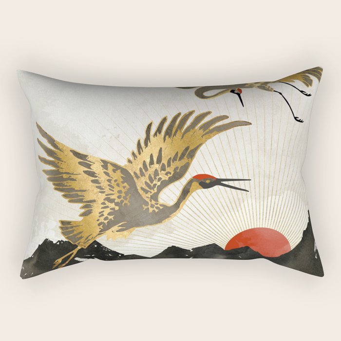 Elegant Flight II Rectangular Pillow Gallery Image 2