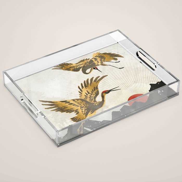 Elegant Flight II Acrylic Tray Gallery Image 1