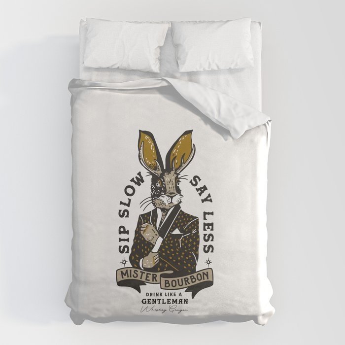 Mister Bourbon: Drink Like A Gentleman Jackalope Design Duvet Cover Gallery Image 6