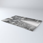 Zebra In The City - Black And White Photography Collage Rug Gallery Image 3