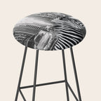 Zebra In The City - Black And White Photography Collage Stool Gallery Image 2
