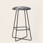 Zebra In The City - Black And White Photography Collage Stool Gallery Image 1