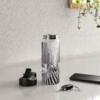 Zebra In The City - Black And White Photography Collage Water Bottle Gallery Image 4