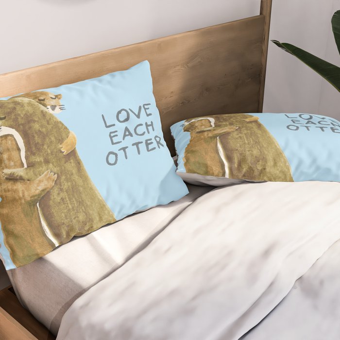 Love each otter Pillow Sham Gallery Image 2