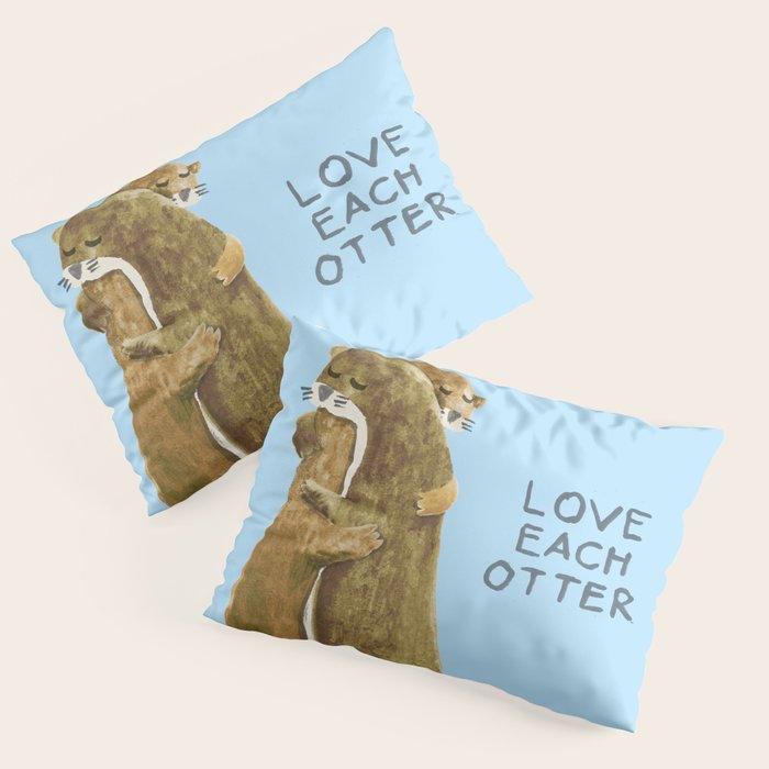 Love each otter Pillow Sham Gallery Image 1