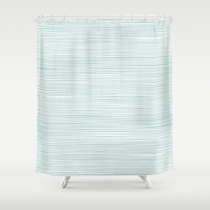 Ocean Tide Sea Foam Shower Curtain Gallery Image 1