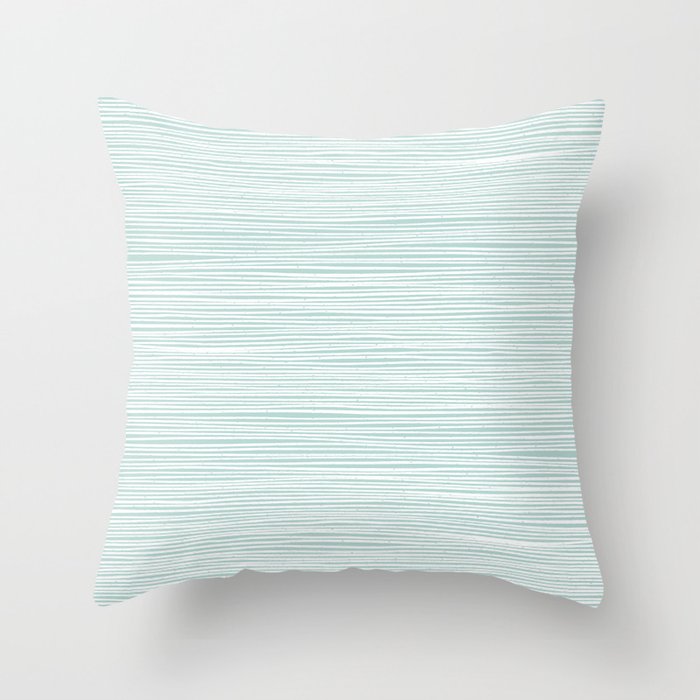 Ocean Tide Sea Foam Throw Pillow Gallery Image 1