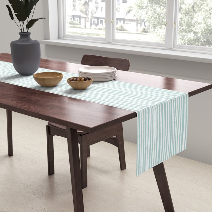 Ocean Tide Sea Foam Table Runner Gallery Image 2